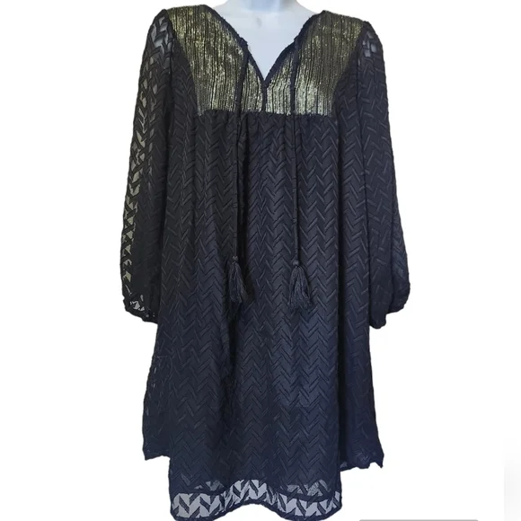 Umgee Dresses | Umgee Black and Gold Tunic Dress Size L | Color: Black/Gold | Size: L | Kaydeepea's Closet Umgee Dresses | Umgee Black and Gold Tunic Dress Size L | Color: Black/Gold | Size: L | Kaydeepea's Closet